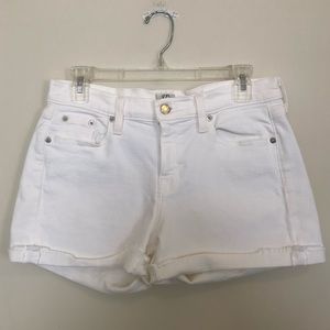J. Crew White Denim Shorts